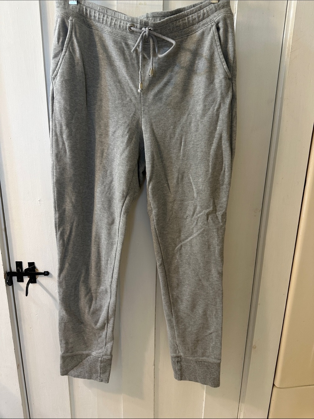 J. McLaughlin Gray Knit Drawstring sweatpants. Very soft. Size L. Runs small